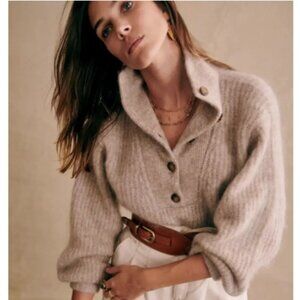 Sezane Micky Jumper in Light Beige